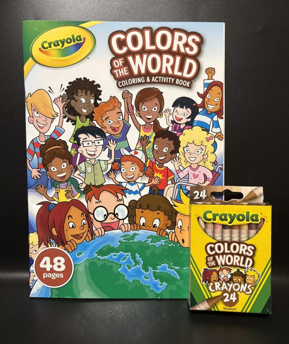 Crayola Colors of the World Crayons + Colors Of The World Coloring Activity Book